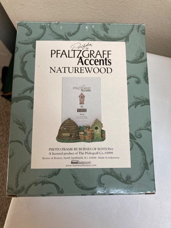 Pfaltzgraff Accents Naturewood Photo Frame By Burnes Of Boston 1999- Bird House