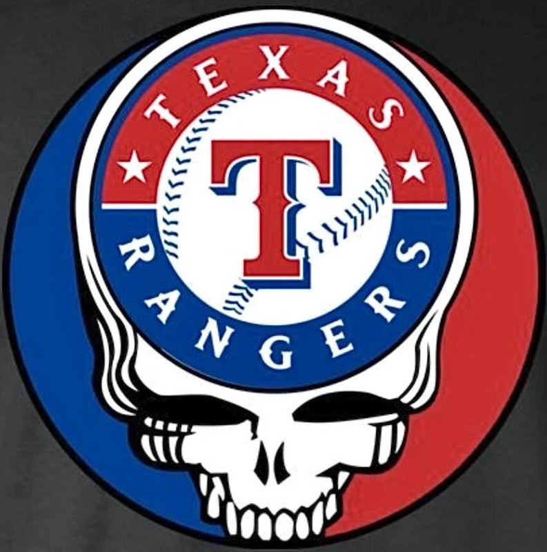 ⚡️GRATEFUL DEAD Texas Rangers Stealie Sticker *NEW* Measures 3″ x 3″