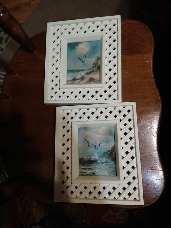 Vintage Set Of Two Home Co Seashore Pictures