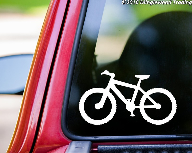 MOUNTAIN BIKE Vinyl Sticker - Biking MTB ATB Bicycle XC Downhill Trail Riding