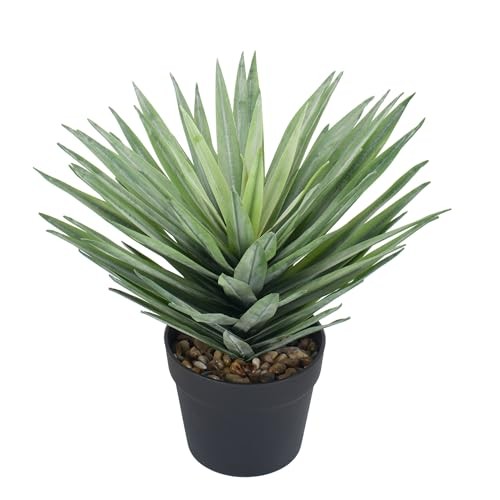 5 Inches Artificial Agave Plant for Indoor & Outdoor – Large Fake 15 inch 1