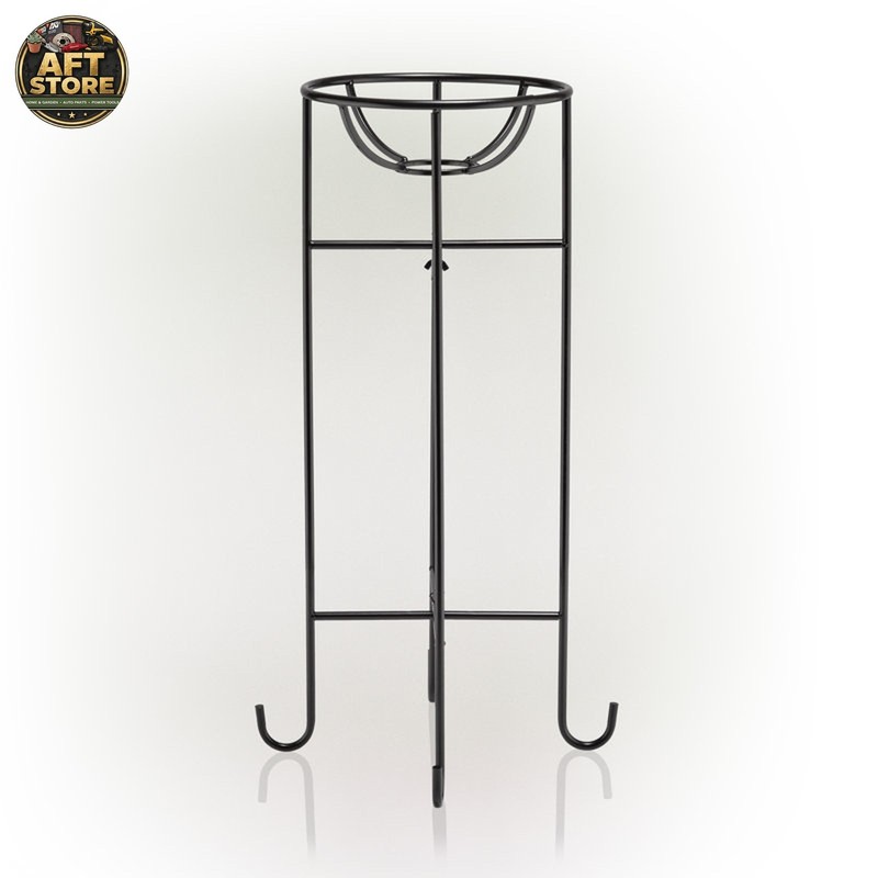 Winston Porter 24" Metal Gazing Globe Display Stand - Black