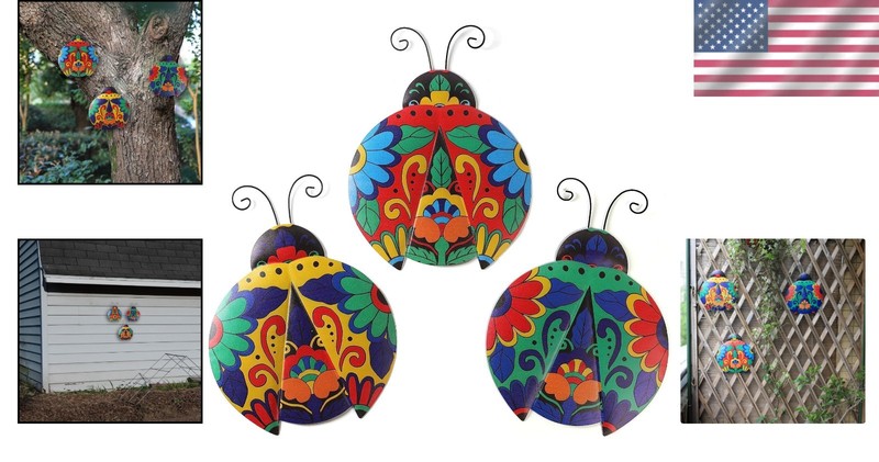 Mexican Talavera Style Ladybug Outdoor Decor gallery