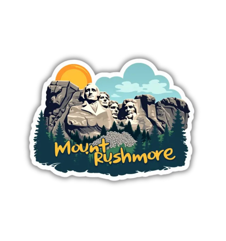 Mount Rushmore National Memorial Fridge Magnet or Laptop Sticker gallery