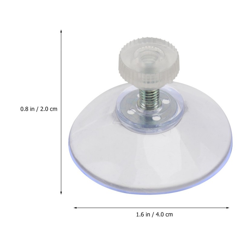 10Pcs Multi Purpose Glass Surface Suction Cup Hooks with Manual Screw Tightening gallery