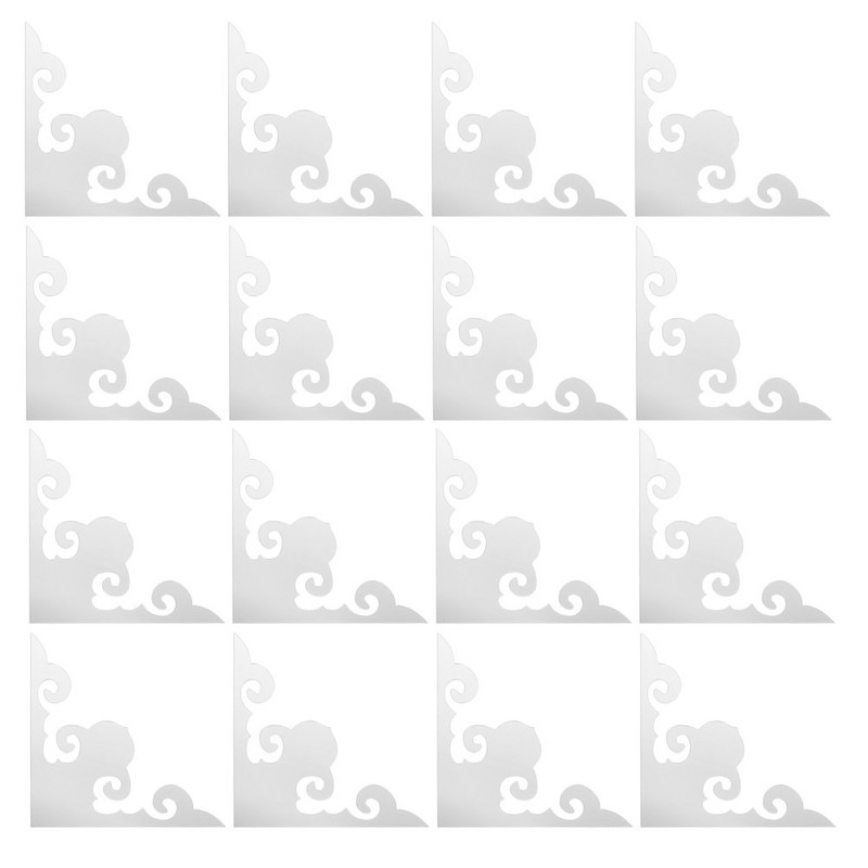 20 Pcs Acrylic Mirror Corner Wall Stickers Self Adhesive for Home Decor gallery