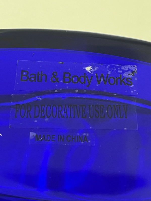 Cobalt Blue Glass Bath Tub Claw Foot Decor ~ Bath and Body Works ~ LNUC gallery