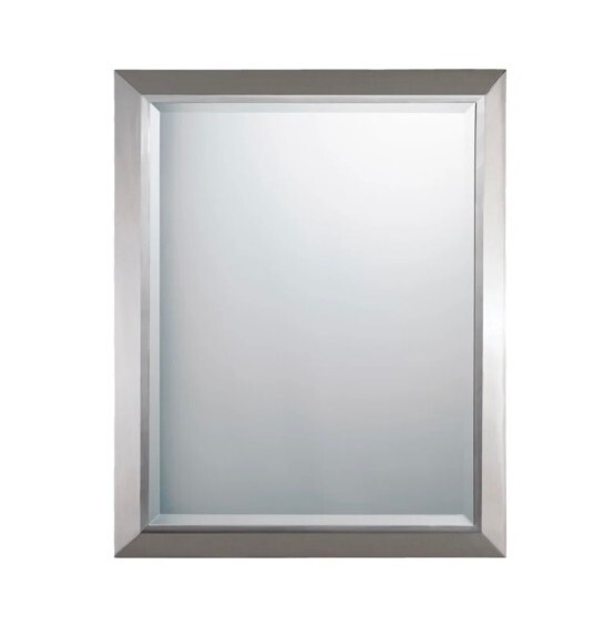 Kichler 41011NI 30″ x 24″ Modern Steel Framed Accent Mirror – Brushed Nickel