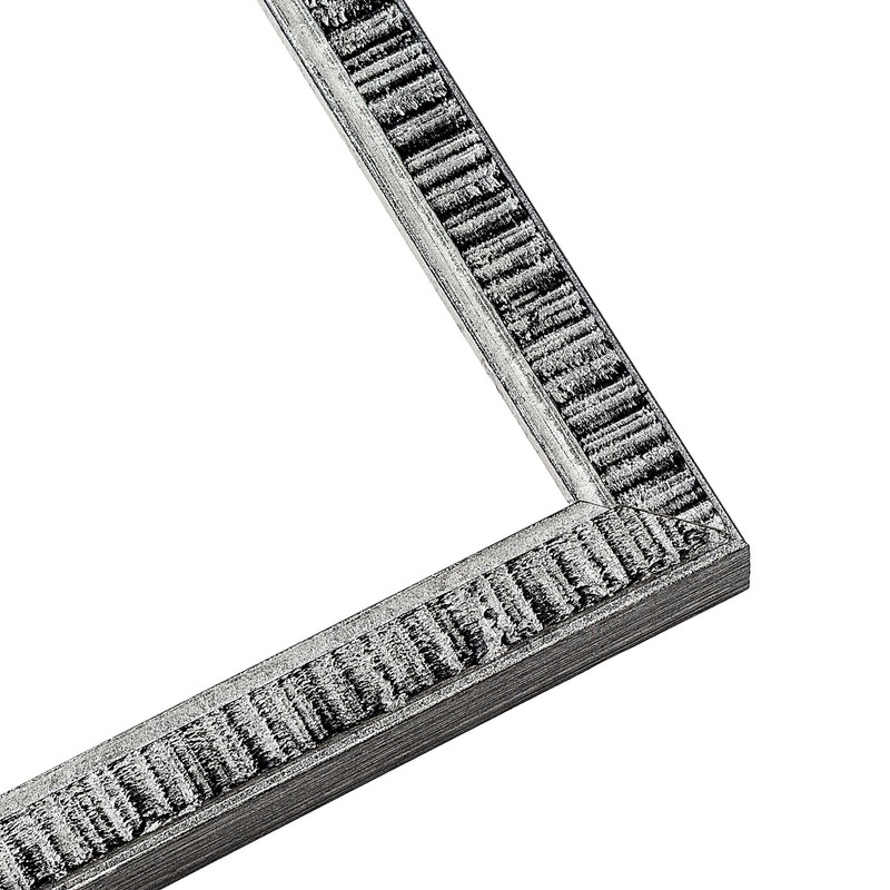 18x30 Frame Silver Grey Distressed Solid Wood Picture Frame | 0.75 Inch Moulding gallery
