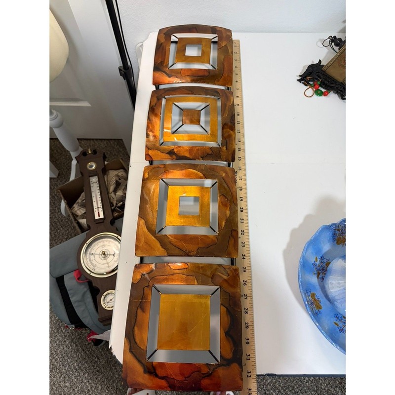 copper toned Metal Wall Art 33x8 gallery