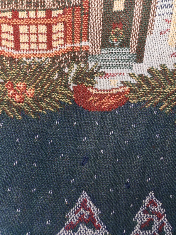 Dickens Village Goodwin Weavers Dept. 56 Throw Blanket Victoria Station gallery
