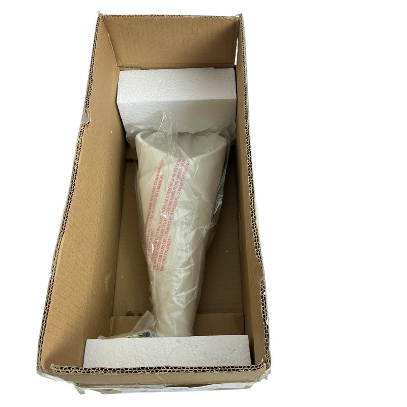 Pottery Barn Wrapped Ceramic White Wall Vase NEW OPEN BOX