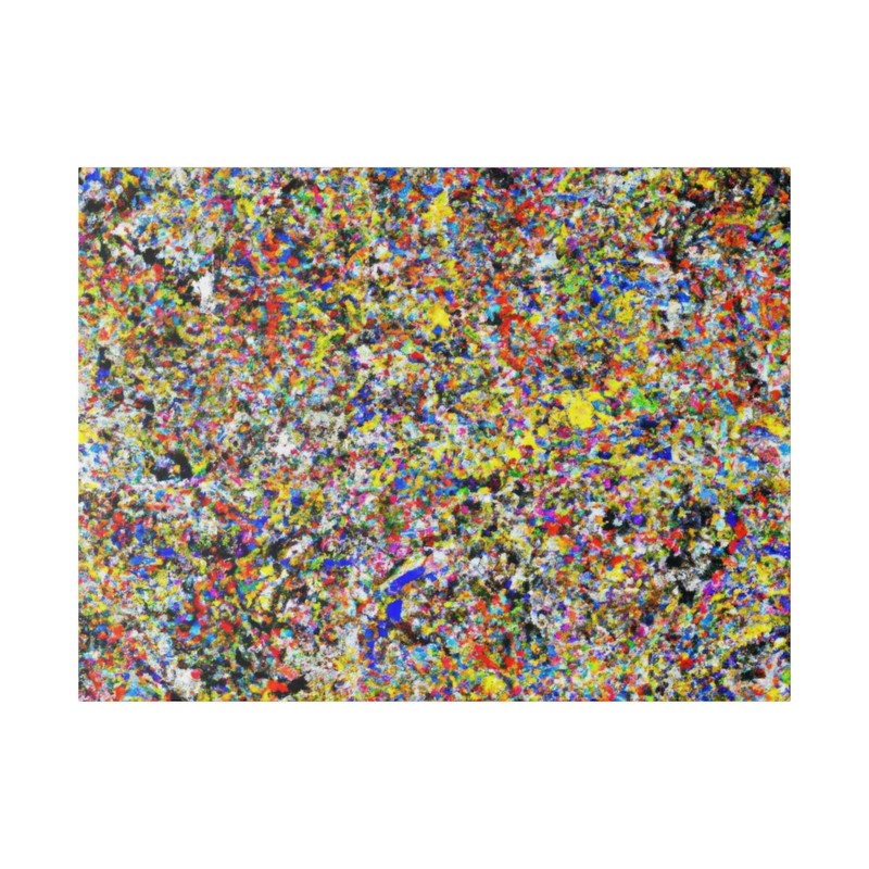 Abstract Expressionism Contemporary Color Painting – Canvas Wall Art Print