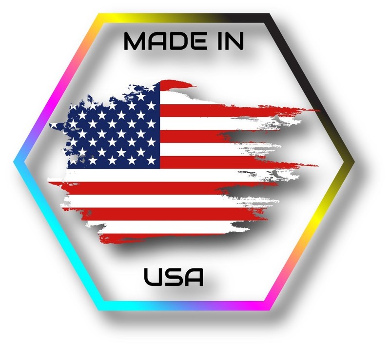 Liberty Waving American Flag Lettering Cut To Shape Vinyl Sticker gallery