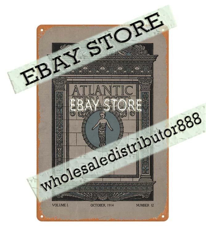 1914 Atlantic Terra Cotta Company architettura building masonry tin sign gallery