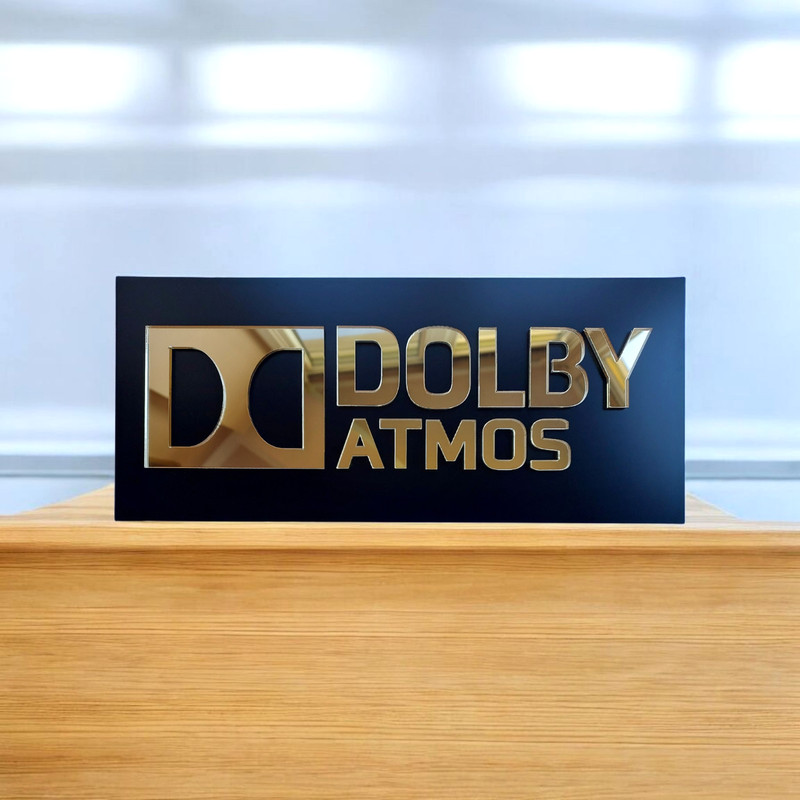 Dolby Atmos Vision DTS X 4K Ultra HD Signs Plaques Movie Media Cinema Room Decor gallery