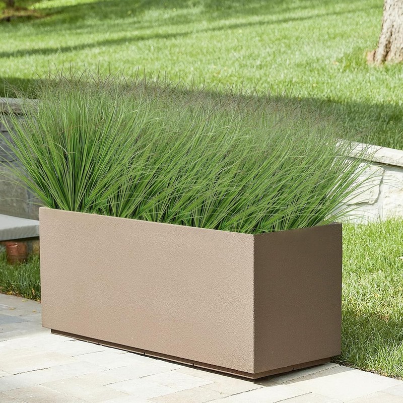 14 Bundles Artificial Plants Onion Grass Outdoor 20 Inch Tall Fake Shrubs Wheat gallery