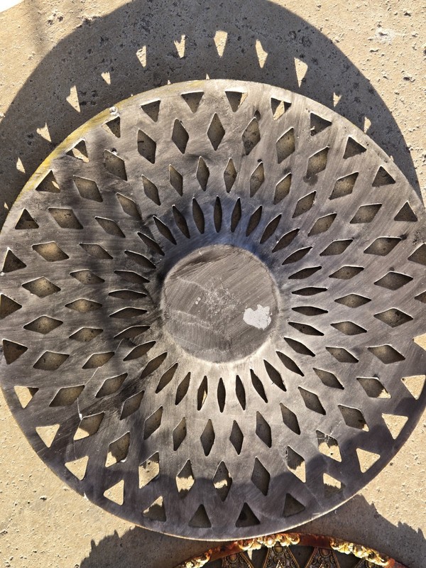 Set Of 2: 15 1/2 In Round Wall Decor With Diamond / Mandala Design gallery
