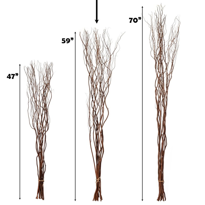 12 pcs Natural Decorative Dry Branches Authentic Willow Sticks, Home Decorati... gallery