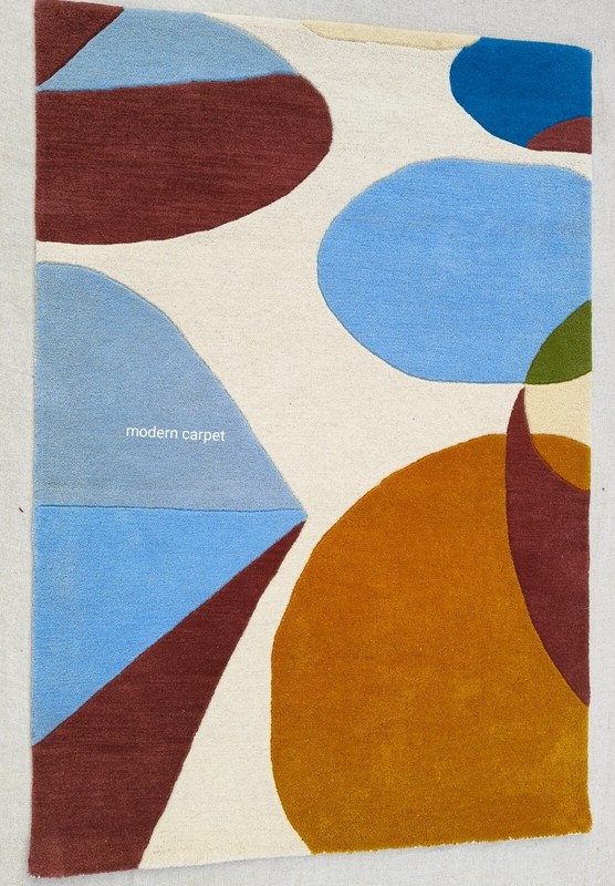 Modern Shape Rugs 3x5 Feet Handmade 100% Woolen Hand Tufted For Home Decoration gallery