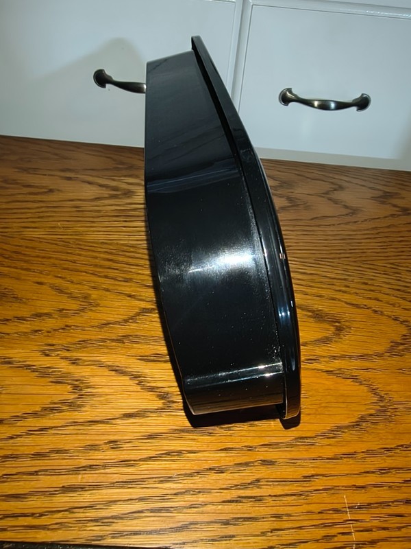 WALL CLOCK w/ THERMOMETER ...RARE . Vertical or Horizontal Mount gallery