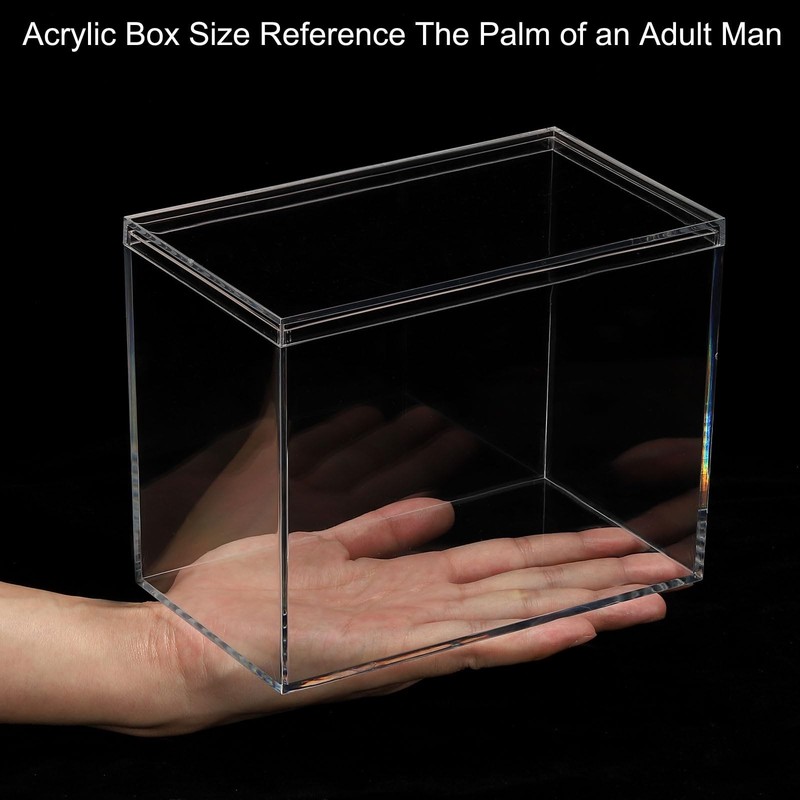 Patikil Acrylic Lid 6.69 X 3.94 X 5.31 Clear Acrylic Display Boxes Plastic gallery