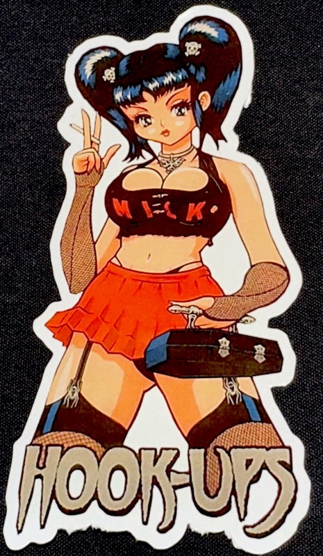 SEXY GIRL STICKER✨💋🚬 🧰 🚬💋✨5” X 2 1/2”✨GLOSSY✨WORK TIME✨IM READY✨CUTE✨🔥💫