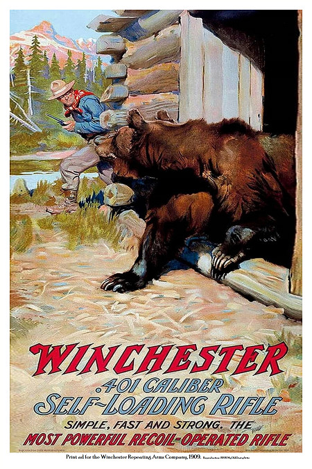 NOSTALGIA 3004 – Winchester Rifle 1909 Poster 11 x 17