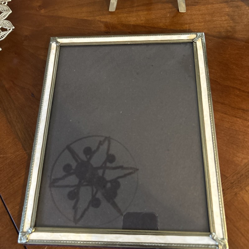 Vintage Gold~Mother Of Pearl Picture Frame Desk/Tabletop Classic Gold Finish gallery