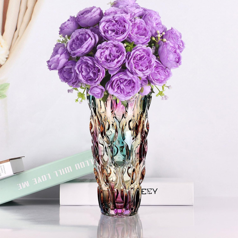CEMABT Glass Vases for Flowers，Thickened 3.4 Lb Morden Vases for Tables Centerpi gallery