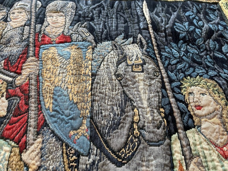 “Departure Of The Knights” Large Tapestry 49” X 65” Made In Belgium gallery