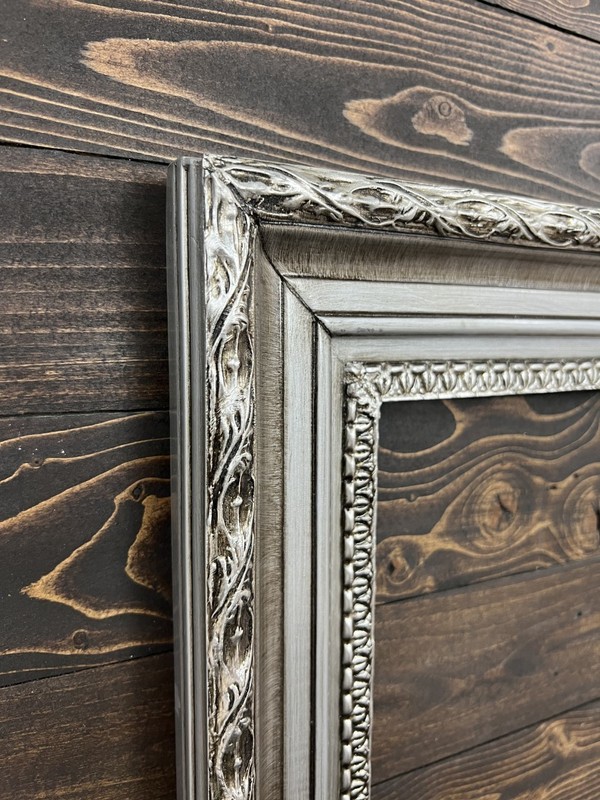16 x 20 In stock- Classic compo ornate wood frame, silver frame, wood picture gallery