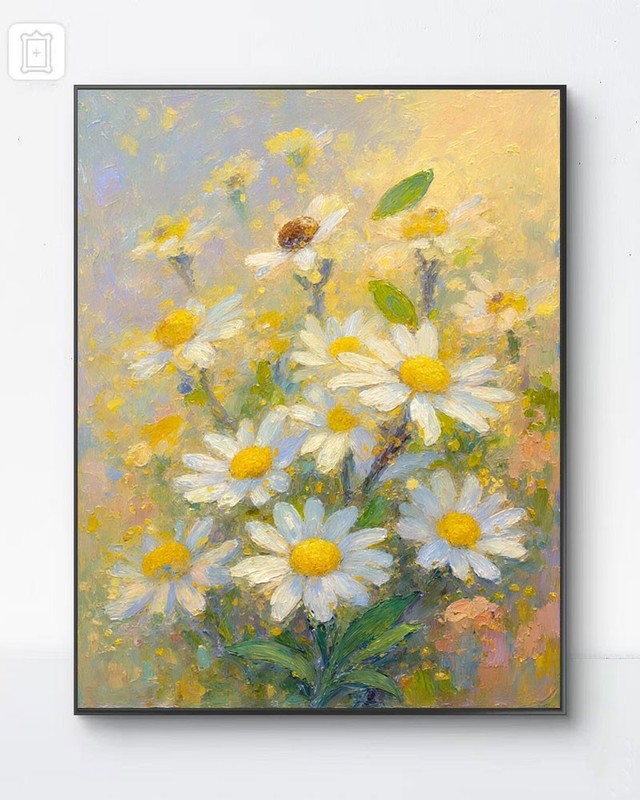 Zen Botanical Daisy Wall Art High Quality Meadow Print Living Room Gift ✨