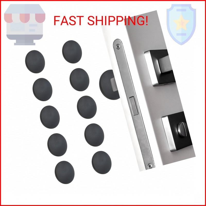 PATIKIL 10Pcs Door Knob Wall Protector, 2″ Round Silicone Door Stoppers Self Adh