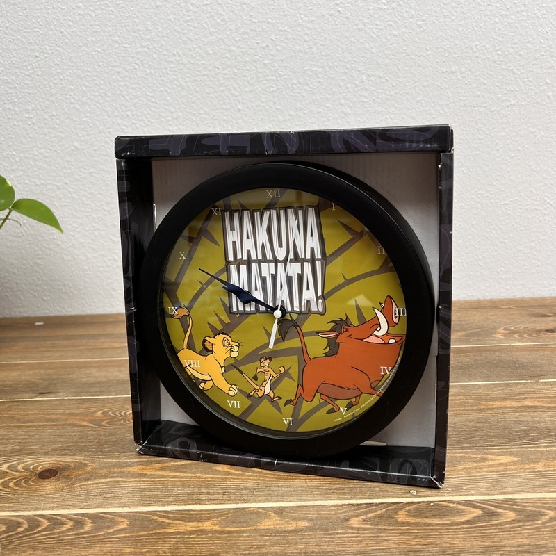 The Lion King 9″ Wall Clock Hakuna Matata – New in Box Disney Kids Clock