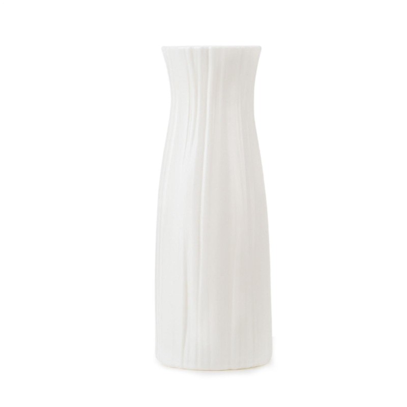 Morden Plastics Vase Light Flower Tabletop Ornament Vase Home Living Room Decor