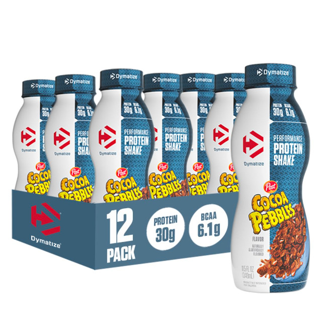 Dymatize Performance Protein Shake Cocoa Pebbles 11.5oz 12 Pack x1