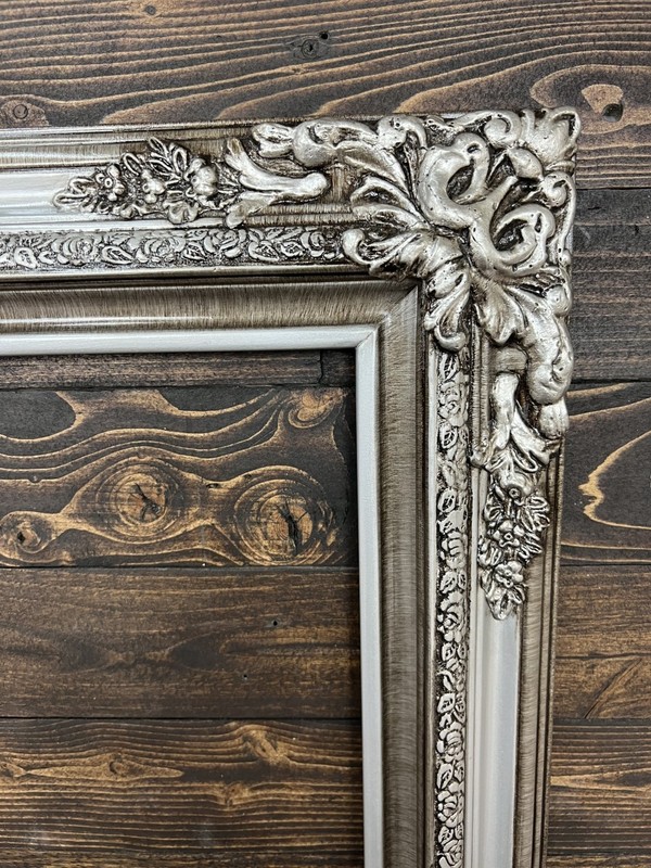 16 x 20 In Stock-Traditional compo XL ornate corners wood frame, Vintage Silver gallery