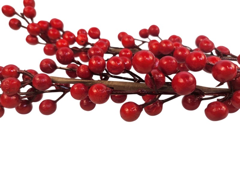 Red Berry Stems Artificial Christmas Picks, Holiday Floral Branches, Festive Wre gallery