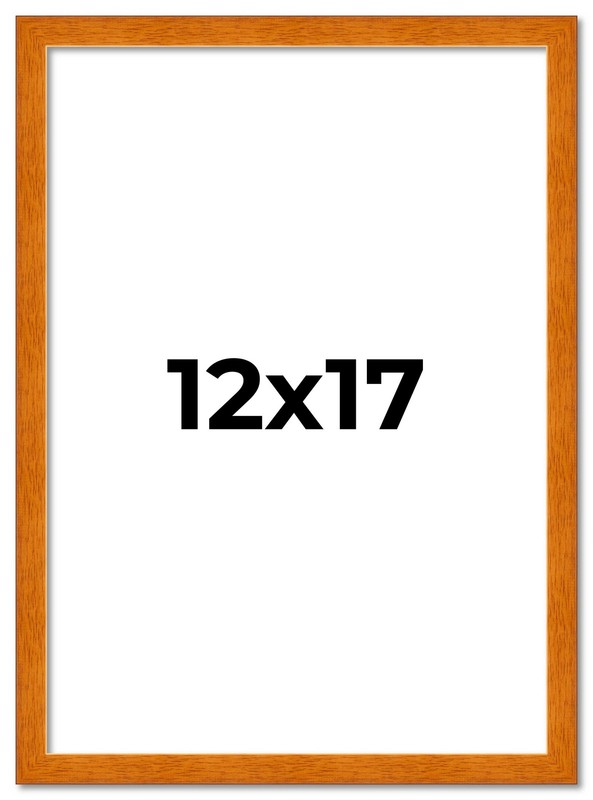 12x17 Honey Brown Real Wood Picture Frame Width 0.75 inches | Interior Frame Dep gallery