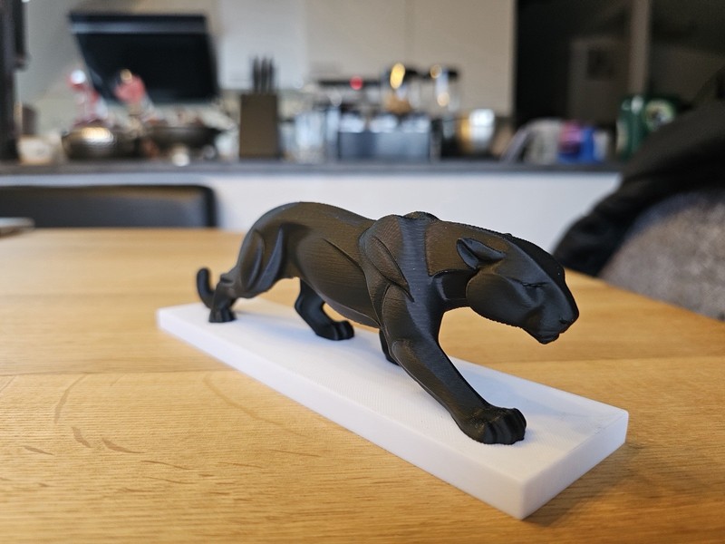 Custom! Black Panther Animal Statuette | Modern Art Decor