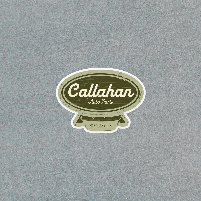 Vintage Callahan Auto Parts Sticker – Retro Sandusky OH Car Garage Decal #3603