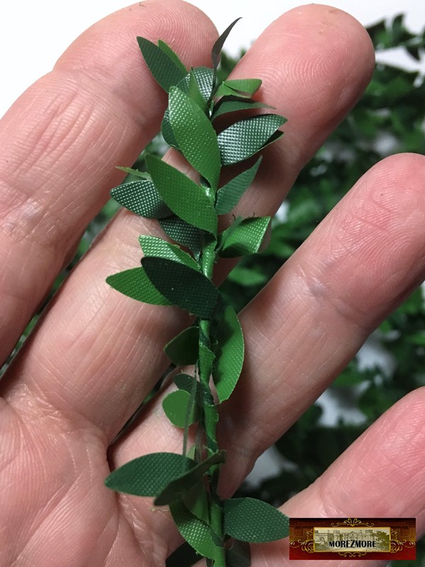 M00124x8 MOREZMORE 8Y Leaves Wire 12mm 1:6 Scale Miniature Tree Foliage Greenery gallery