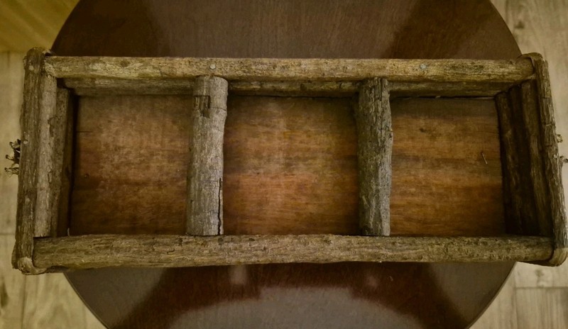 Rectangle Rustic Stick Twig Backet 12 Inches Long 5 Inches Wide 2 1/2 Deep gallery