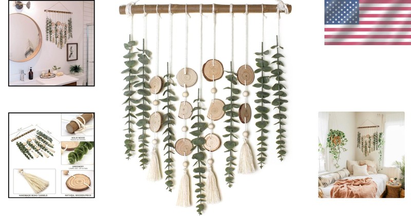 Eucalyptus Wall Decor Faux Greenery Leaves Stems Rustic Farmhouse Decor gallery
