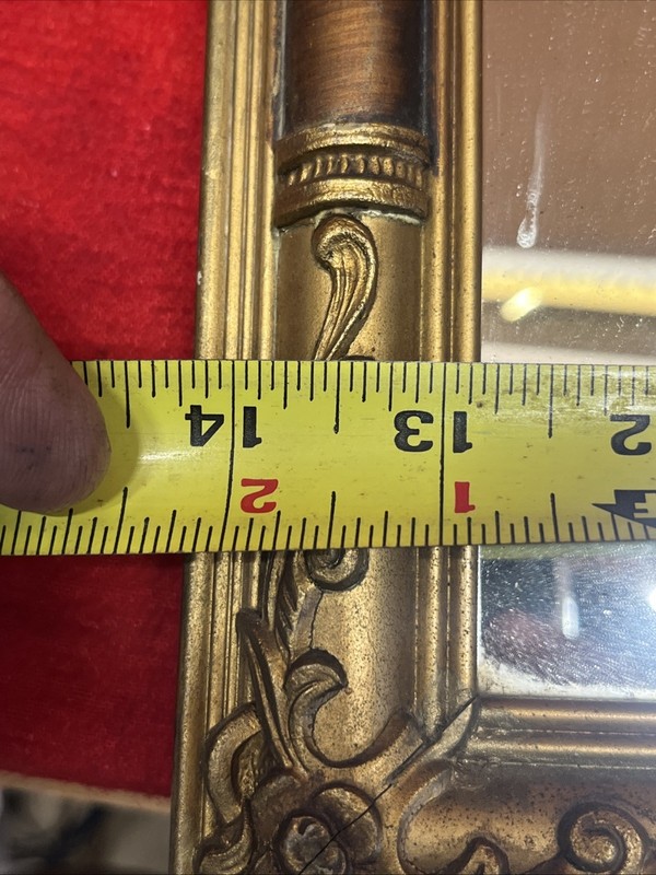VINTAGE WALL MIRROR BEAUTIFUL FRAME 20-1/2 x 14 inches (19) gallery
