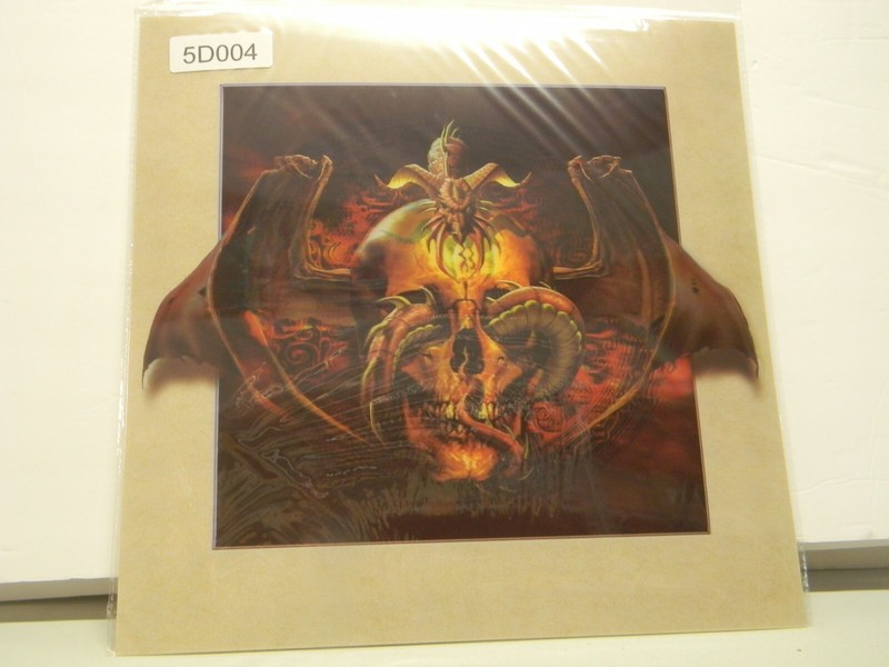 Skull 3D lenticular holographic picture #5D004 15 1/2″ x 15 1/2″