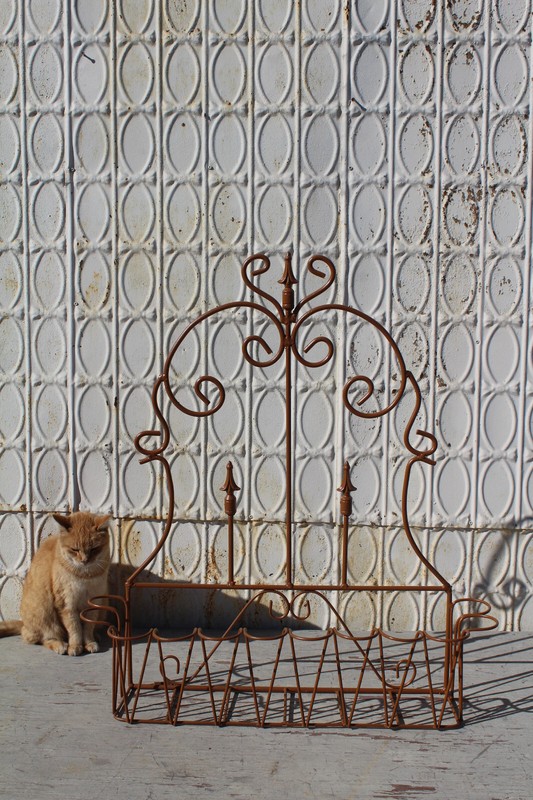 Lg Wrought Iron 33" Spear Fence Window Box Outdoor Patio Metal Flower Container gallery