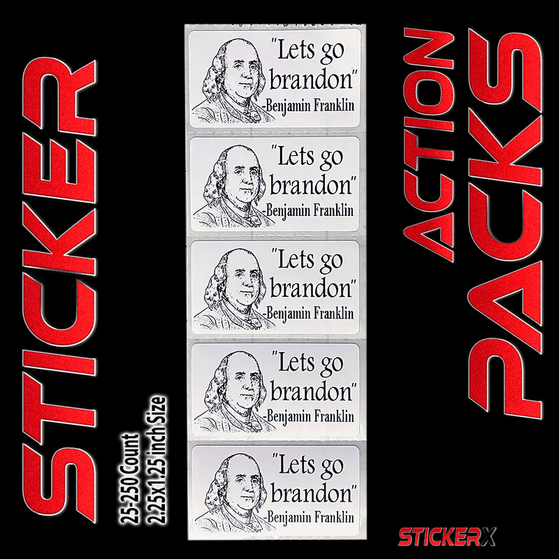 LETS GO BRANDON Benjamin Franklin Funny Sticker Anti Joe Biden Sucks Prank Gag gallery