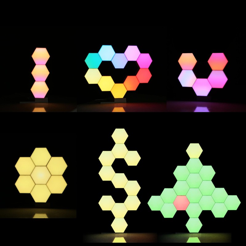LED Smart Light Touch Sensor Hexagon 135*100*75(mm) NEW gallery